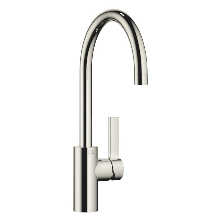 Kitchen Faucet TARA ULTRA Mixer 1 Lever ADA Platinum Pull Down 2 Function Gooseneck 360 DEG Swivel 1 Hole Deck 1.5 Gallons per Minute - Image 1