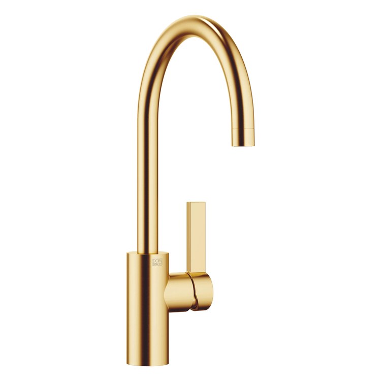 Kitchen Faucet TARA ULTRA Mixer 1 Lever ADA Brushed Durabrass Pull Down 2 Function Gooseneck 360 DEG Swivel 1 Hole Deck 1.5 Gallons per Minute - Image 1