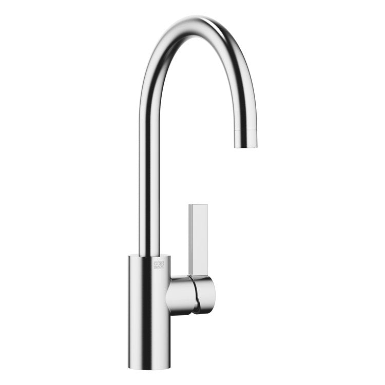 Kitchen Faucet TARA ULTRA Mixer 1 Lever ADA Brushed Chrome Pull Down 2 Function Gooseneck 360 DEG Swivel 1 Hole Deck 1.5 Gallons per Minute - Image 1