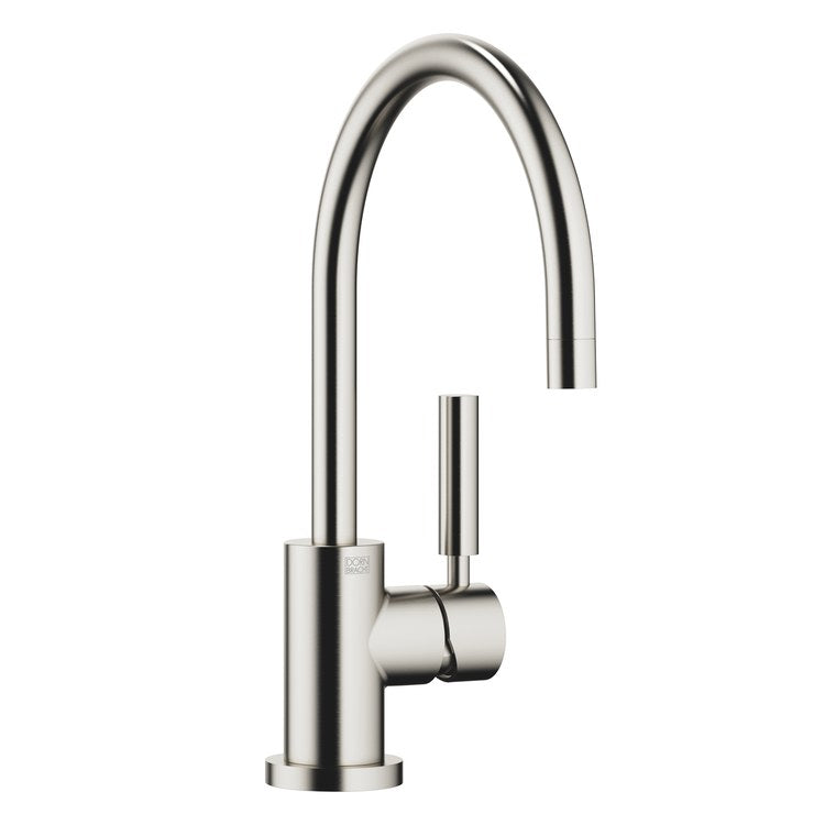 Kitchen Faucet TARA Deck Mount Mixer 1 Lever ADA Brushed Platinum Swivel 360DEG 1 Hole 1.5 Gallons per Minute - Image 1