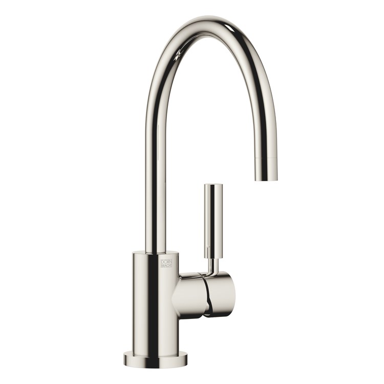 Kitchen Faucet TARA Deck Mount Mixer 1 Lever ADA Platinum Swivel 360DEG 1 Hole 1.5 Gallons per Minute - Image 1