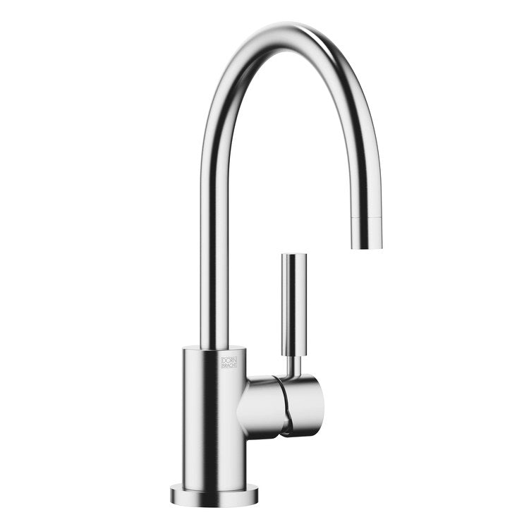 Kitchen Faucet TARA Deck Mount Mixer 1 Lever ADA Brushed Chrome Swivel 360DEG 1 Hole 1.5 Gallons per Minute - Image 1
