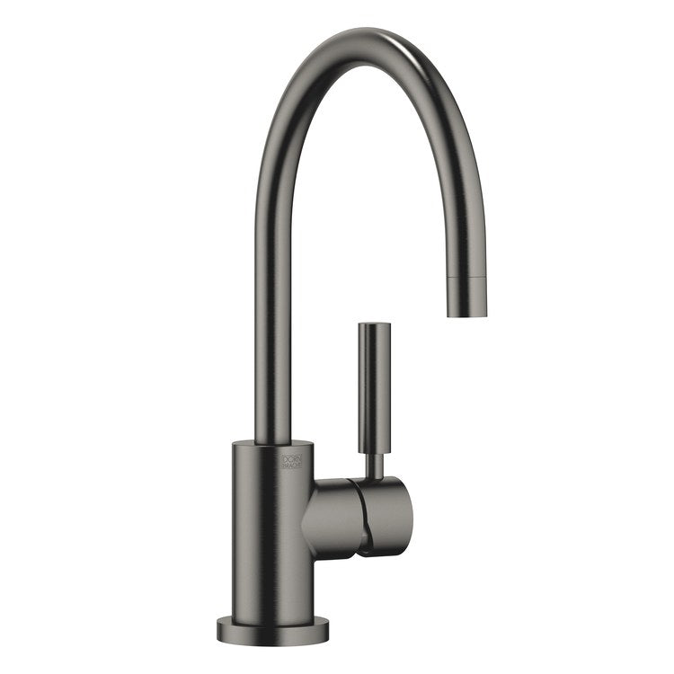 Kitchen Faucet TARA Deck Mount Mixer 1 Lever ADA Brushed Dark Platinum Swivel 360DEG 1 Hole 1.5 Gallons per Minute - Image 1