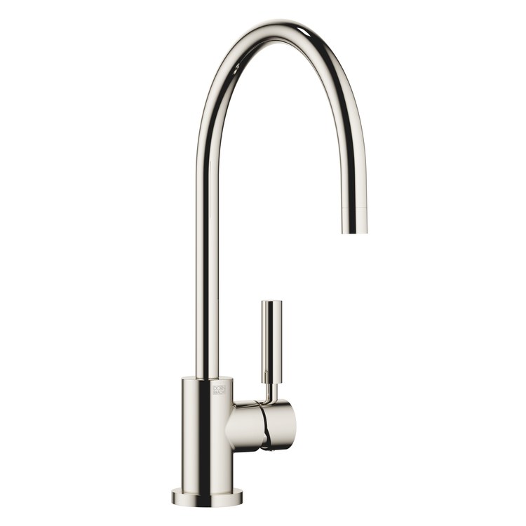 Kitchen Faucet TARA Mixer 1 Lever ADA Platinum Pull Down Gooseneck 360 DEG Swivel 1 Hole Deck 1.5 Gallons per Minute - Image 1