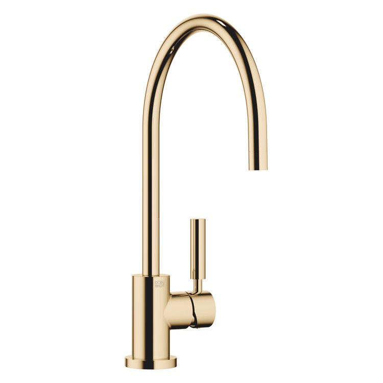 Kitchen Faucet TARA Mixer 1 Lever ADA Durabrass Pull Down Gooseneck 360 DEG Swivel 1 Hole Deck 1.5 Gallons per Minute - Image 1
