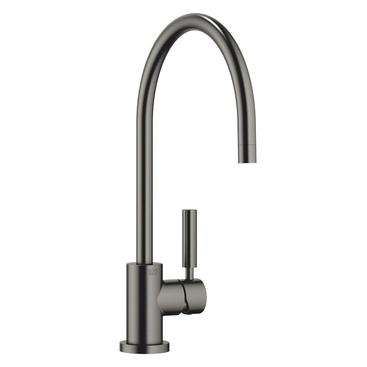 Kitchen Faucet TARA Mixer 1 Lever ADA Brushed Dark Platinum Pull Down Gooseneck 360 DEG Swivel 1 Hole Deck 1.5 Gallons per Minute - Image 1