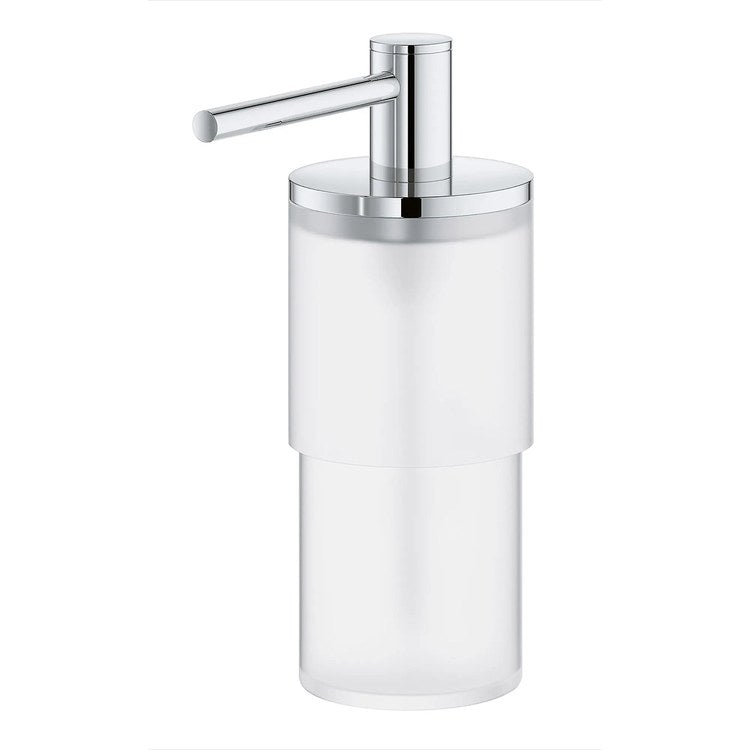 Soap Dispenser Atrio StarLight Chrome Glass/Metal Less Holder - Image 2
