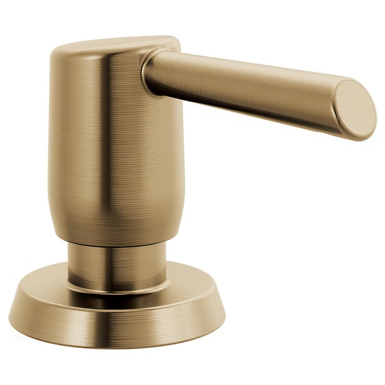 Soap Dispenser Essa Brilliance Champagne Bronze Deck Mount Metal 13 Ounce