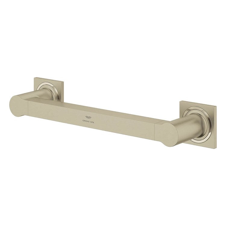 Grab Bar Allure 12 Inch Brushed Nickel Infinity Wall - Image 2