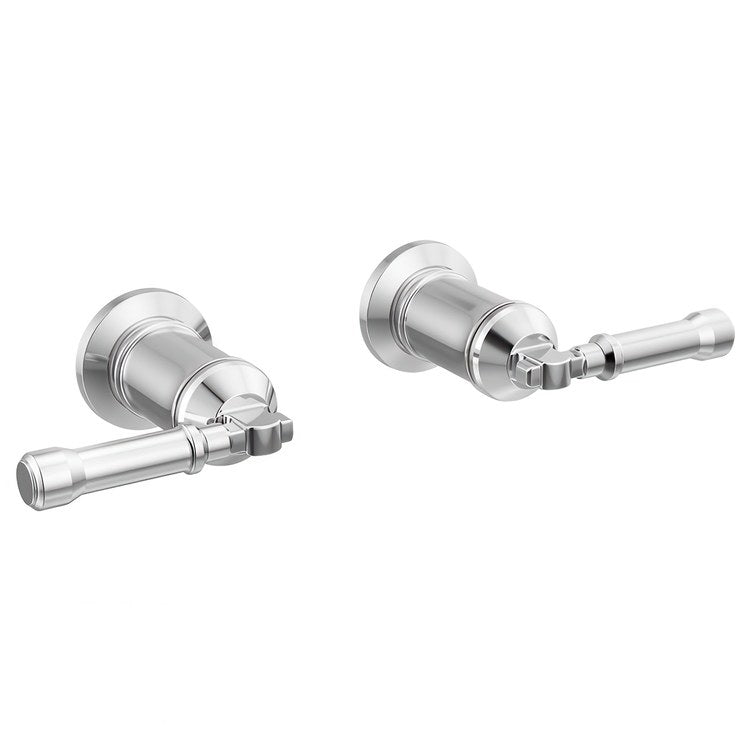 Handle Kit Broderick Brass 2 Lever Lumicoat Chrome ADA for Faucet - Image 1