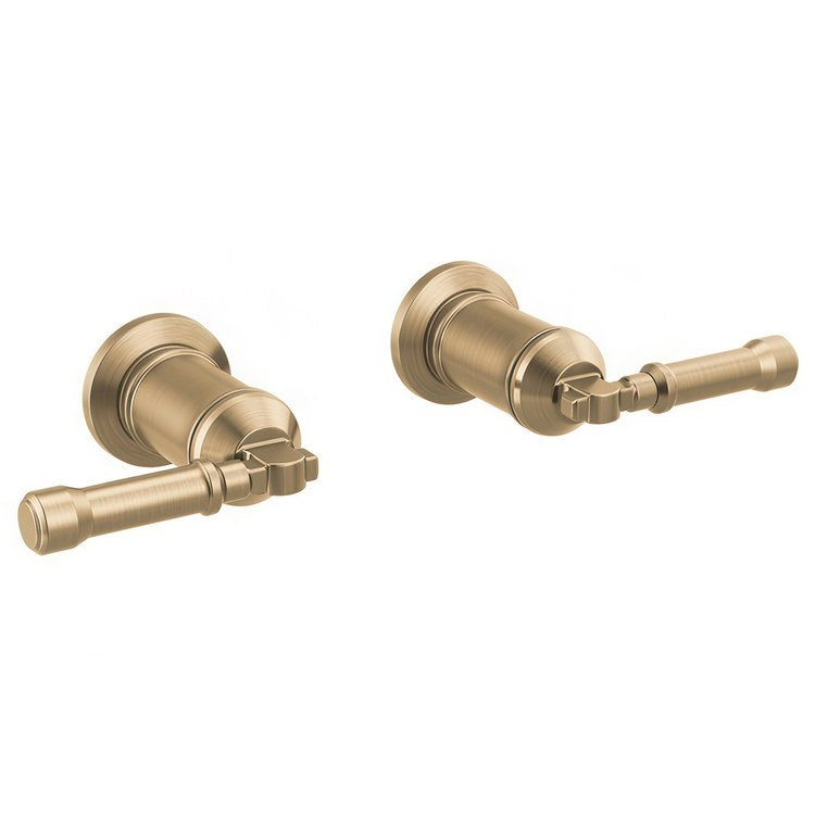 Handle Kit Broderick Brass 2 Lever Lumicoat Champagne Bronze ADA for Faucet - Image 1