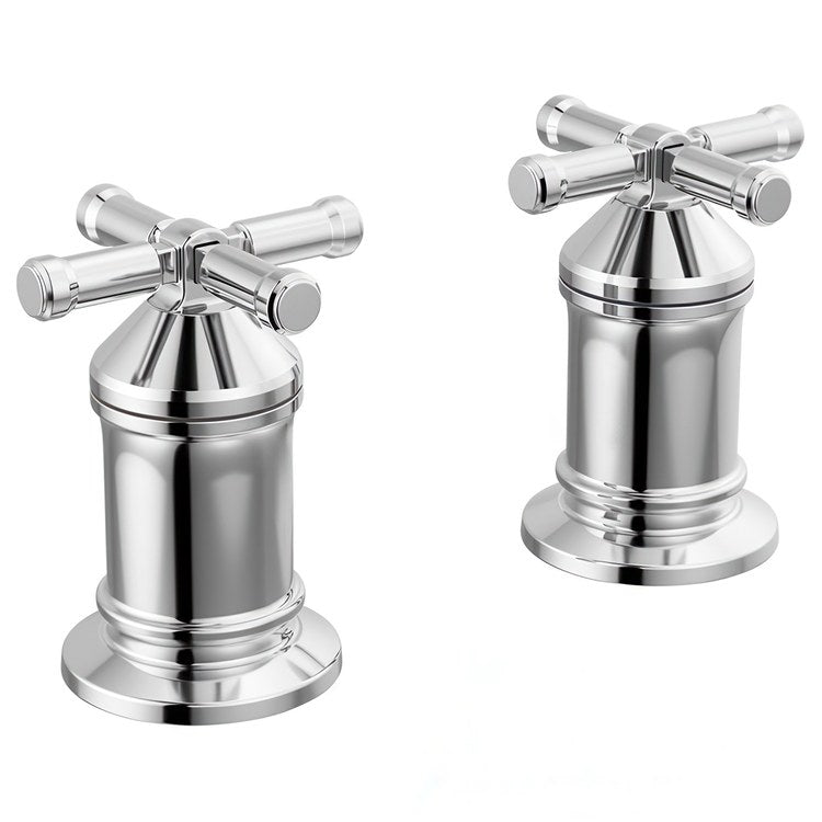 Handle Kit Broderick Brass 2 Cross Lumicoat Chrome ADA for Filler