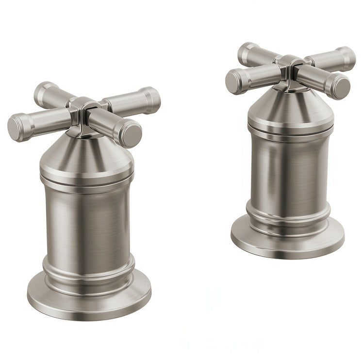 Handle Kit Broderick Brass 2 Cross Lumicoat Stainless Steel ADA for Filler