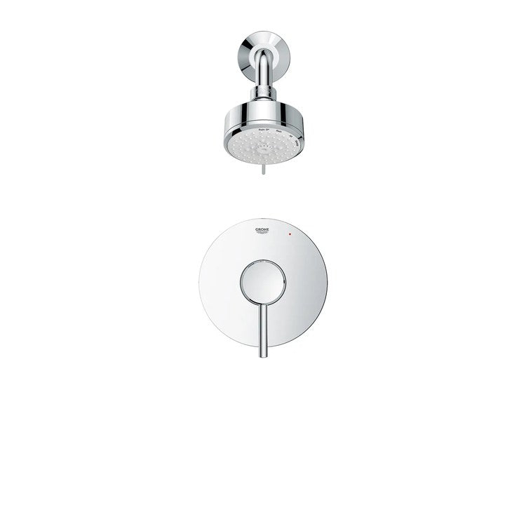 Pressure Balance Valve Trim Concetto 1 Metal Lever StarLight Chrome WaterSense ADA for Shower Only - Image 3