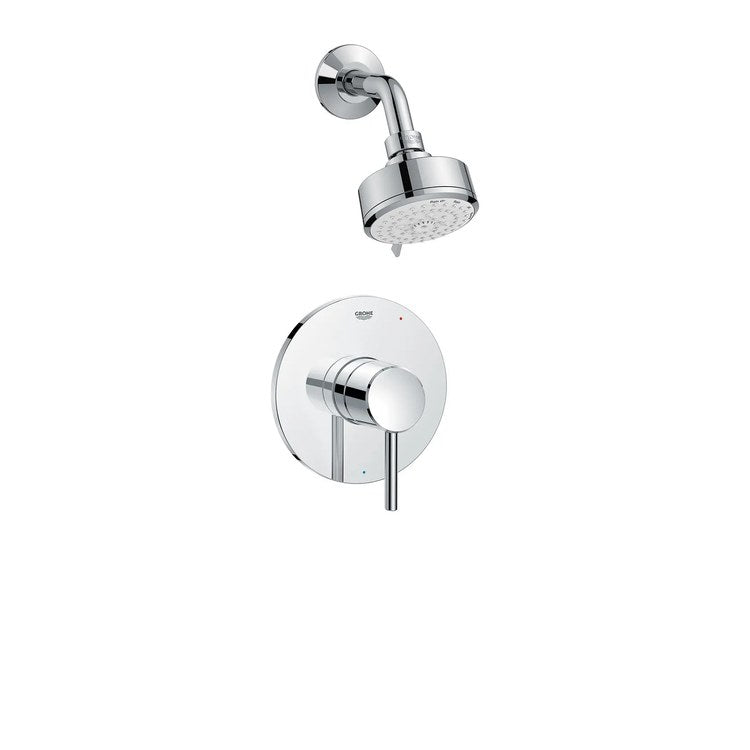 Pressure Balance Valve Trim Concetto 1 Metal Lever StarLight Chrome WaterSense ADA for Shower Only - Image 1