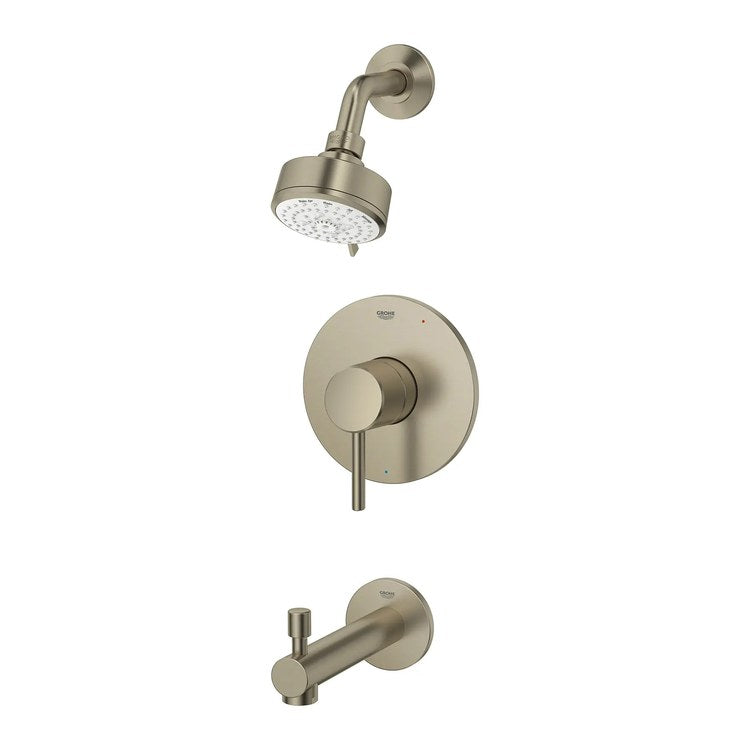 Pressure Balance Valve Trim Concetto 1 Metal Lever Brushed Nickel Infinity WaterSense ADA for Tub and Shower - Image 2