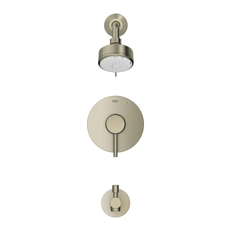 Pressure Balance Valve Trim Concetto 1 Metal Lever Brushed Nickel Infinity WaterSense ADA for Tub and Shower - Image 3