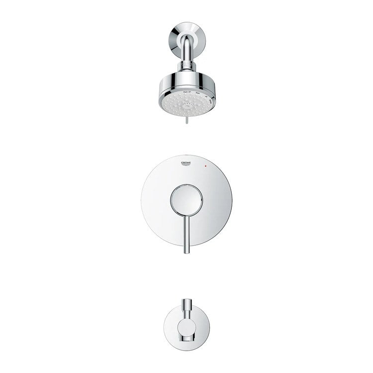 Pressure Balance Valve Trim Concetto 1 Metal Lever StarLight Chrome WaterSense ADA for Tub and Shower - Image 3