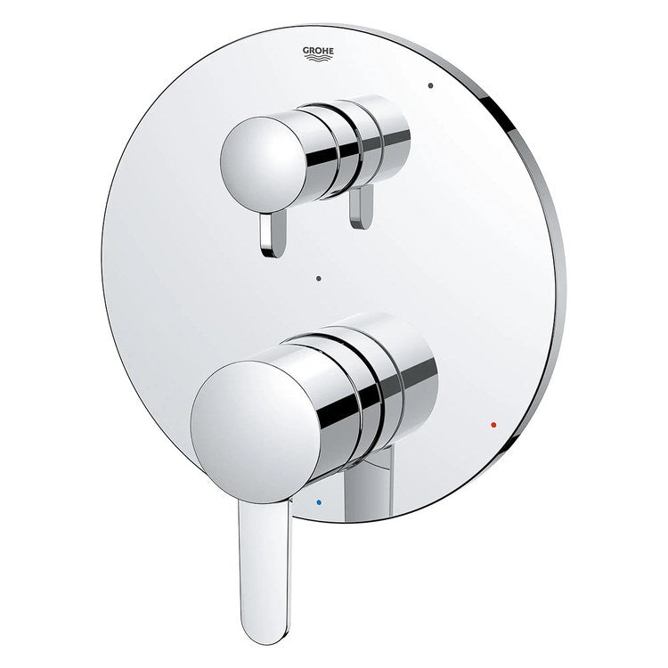 Pressure Balance Valve Trim Cosmopolitan with 2 Way Diverter/Cartridge 2 Metal Lever StarLight Chrome ADA - Image 1