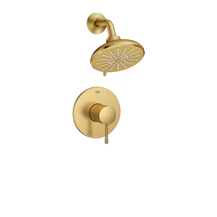 Pressure Balance Valve Trim Essence 1 Metal Lever Brushed Cool Sunrise WaterSense ADA for Shower Only - Image 1