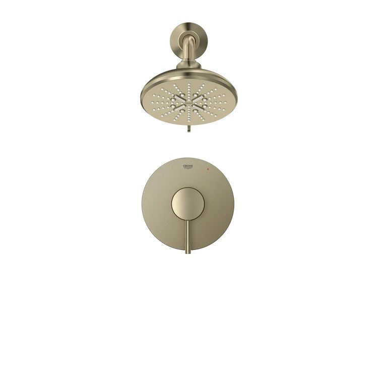 Pressure Balance Valve Trim Essence 1 Metal Lever Brushed Nickel Infinity WaterSense ADA for Shower Only - Image 3