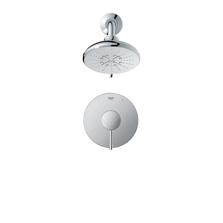 Pressure Balance Valve Trim Essence 1 Metal Lever StarLight Chrome WaterSense ADA for Shower Only - Image 3