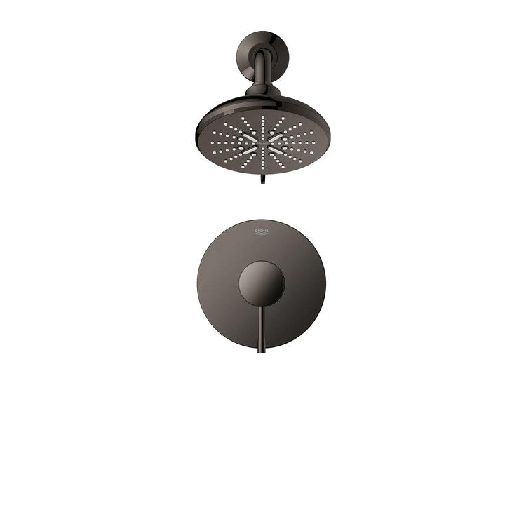 Pressure Balance Valve Trim Essence 1 Metal Lever Hard Graphite WaterSense ADA for Shower Only - Image 2