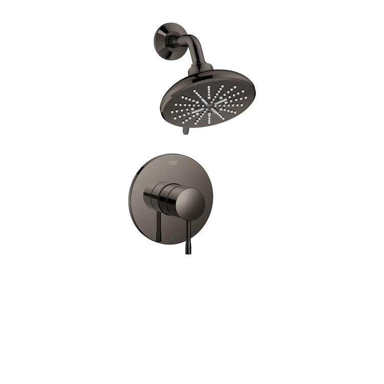 Pressure Balance Valve Trim Essence 1 Metal Lever Hard Graphite WaterSense ADA for Shower Only - Image 1