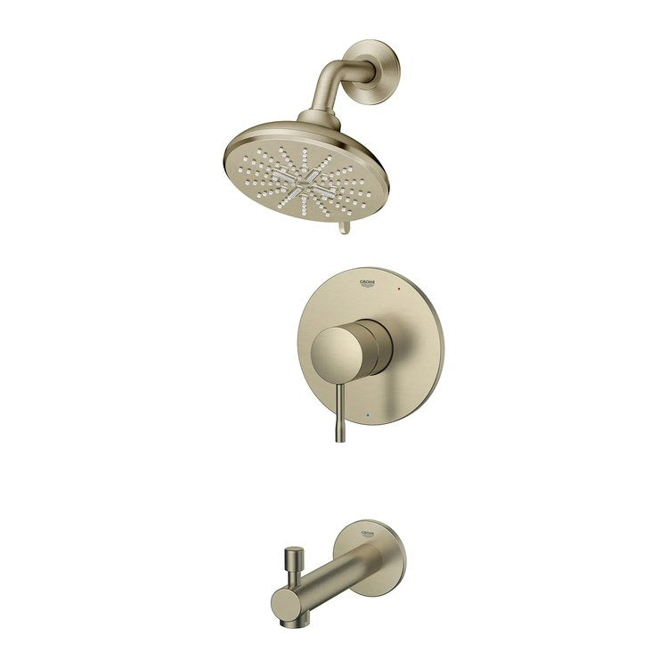 Pressure Balance Valve Trim Essence 1 Metal Lever Brushed Nickel Infinity WaterSense ADA for Tub and Shower - Image 2