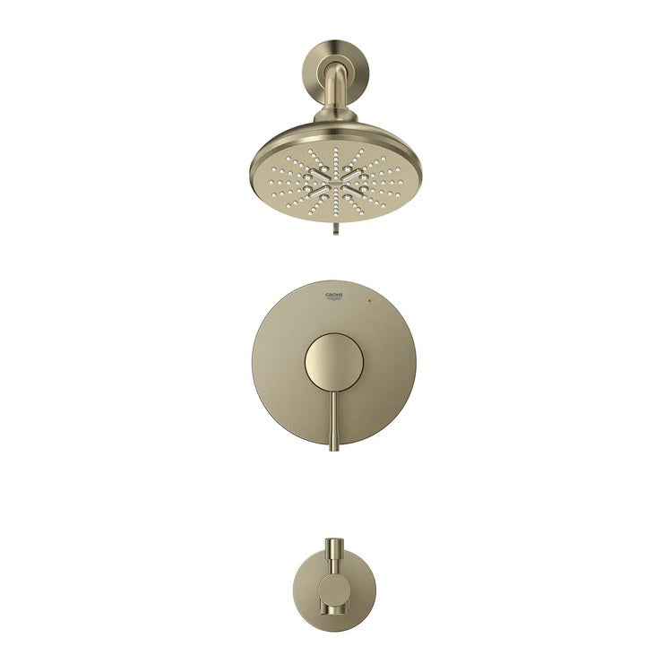 Pressure Balance Valve Trim Essence 1 Metal Lever Brushed Nickel Infinity WaterSense ADA for Tub and Shower - Image 3