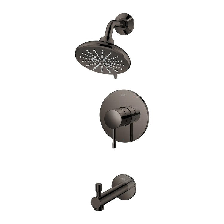 Pressure Balance Valve Trim Essence 1 Metal Lever Hard Graphite WaterSense ADA for Tub and Shower - Image 2