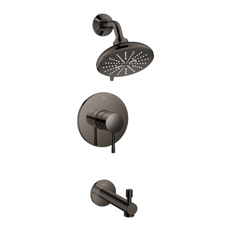 Pressure Balance Valve Trim Essence 1 Metal Lever Hard Graphite WaterSense ADA for Tub and Shower