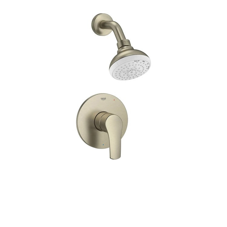 Pressure Balance Valve Trim Eurosmart 1 Metal Lever Brushed Nickel Infinity WaterSense ADA for Shower Only - Image 1