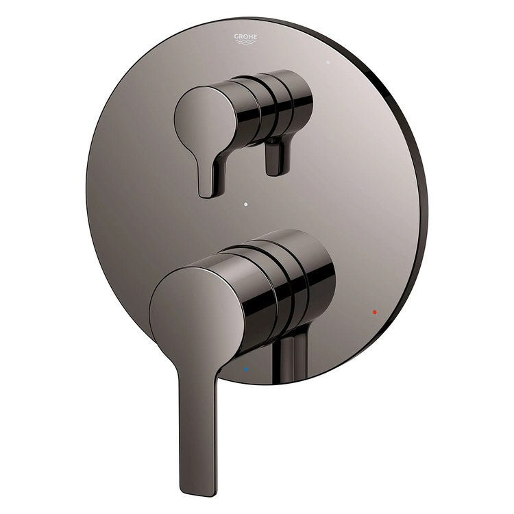 Pressure Balance Valve Trim Lineare with 2 Way Diverter 2 Metal Lever Hard Graphite ADA - Image 3