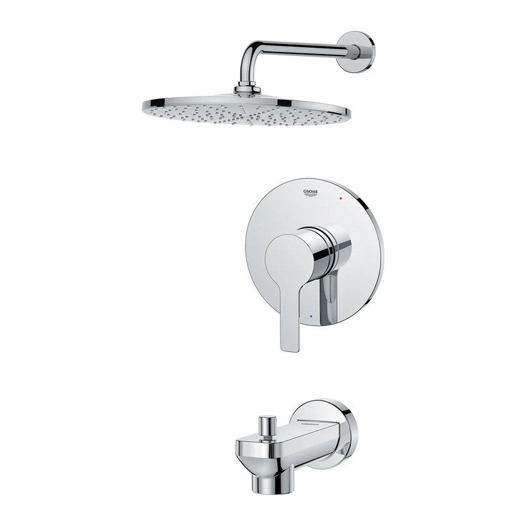 Pressure Balance Valve Trim Lineare 1 Lever StarLight Chrome WaterSense for Tub and Shower - Image 2