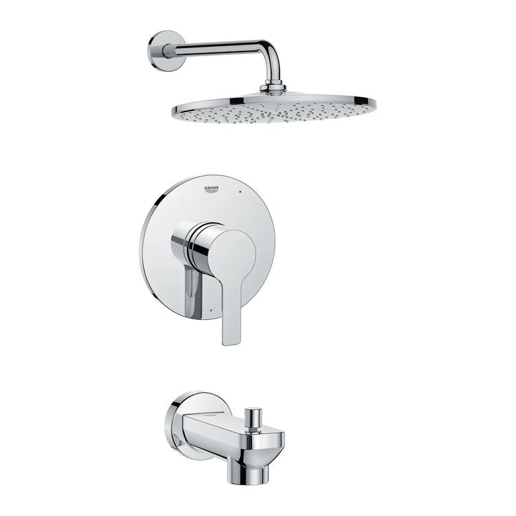 Pressure Balance Valve Trim Lineare 1 Lever StarLight Chrome WaterSense for Tub and Shower - Image 1