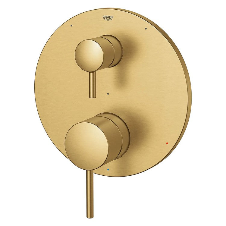 Pressure Balance Valve Trim Timeless with 3 Way Diverter/Cartridge 2 Metal Lever Brushed Cool Sunrise ADA - Image 3