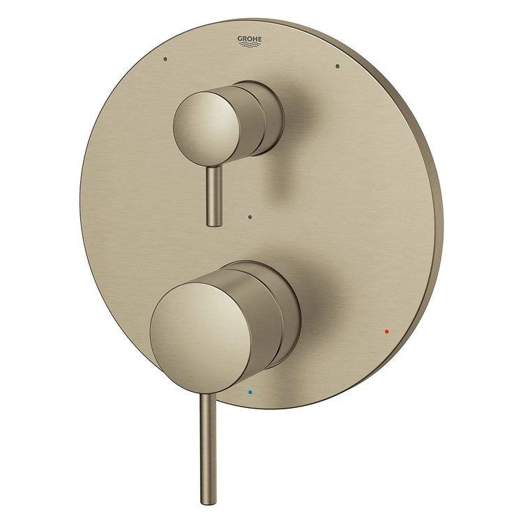 Pressure Balance Valve Trim Timeless with 3 Way Diverter/Cartridge 2 Metal Lever Brushed Nickel Infinity ADA - Image 3