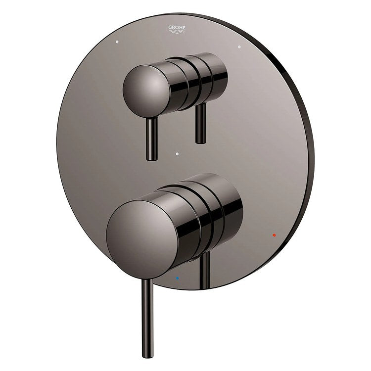 Pressure Balance Valve Trim Timeless with 3 Way Diverter/Cartridge 2 Metal Lever Hard Graphite ADA - Image 3