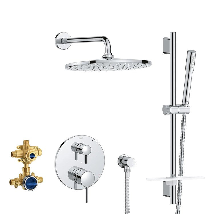 Pressure Balance Valve Trim Timeless Rainshower 2 Lever StarLight Chrome - Image 1