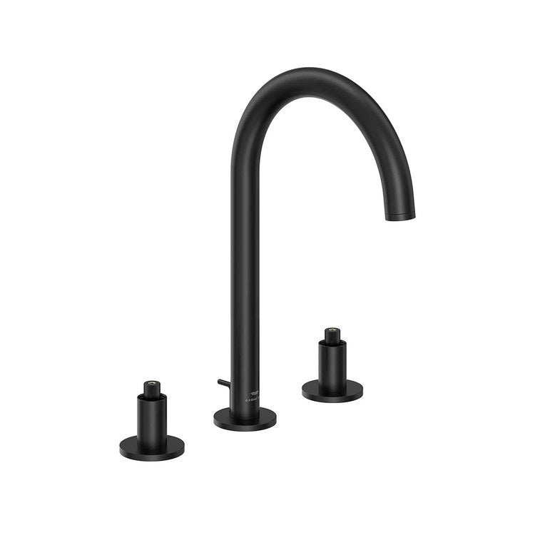 Lavatory Faucet Atrio Widespread Medium 2 Cross WaterSense Matte Black 1.2 Gallons per Minute 3 Hole - Image 2