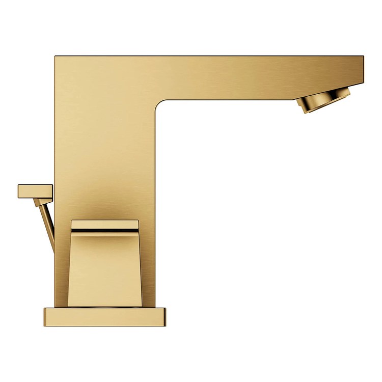 Lavatory Faucet Eurocube Widespread Small 2 Lever ADA WaterSense Brushed Cool Sunrise 1.2 Gallons per Minute 3 Hole - Image 3