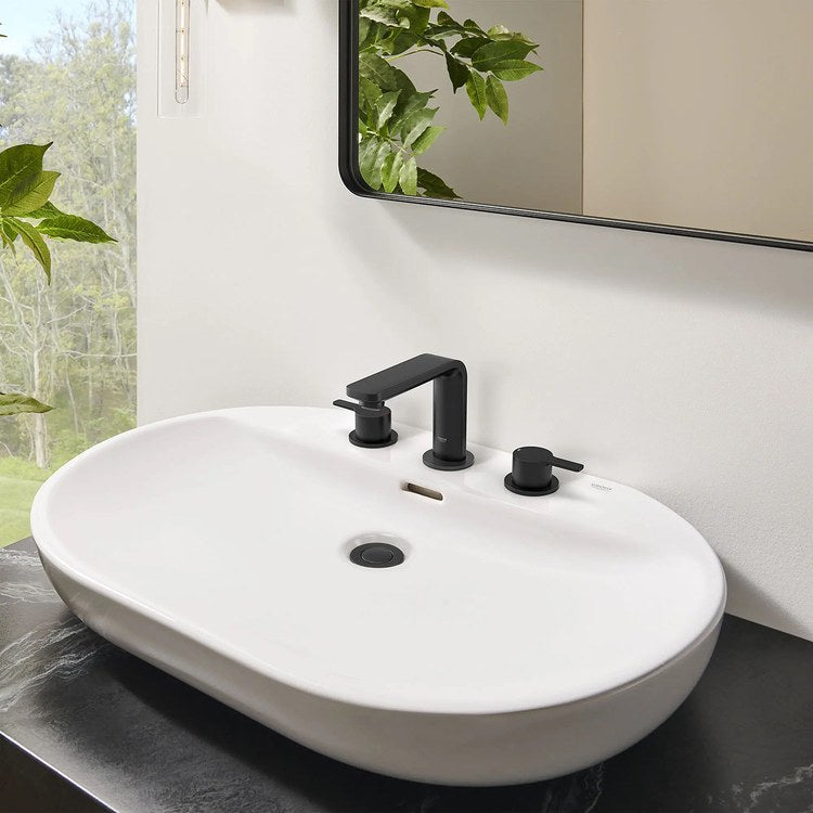 Lavatory Faucet Lineare Widespread Medium 2 Lever ADA WaterSense Matte Black 1.2 Gallons per Minute 3 Hole - Image 2