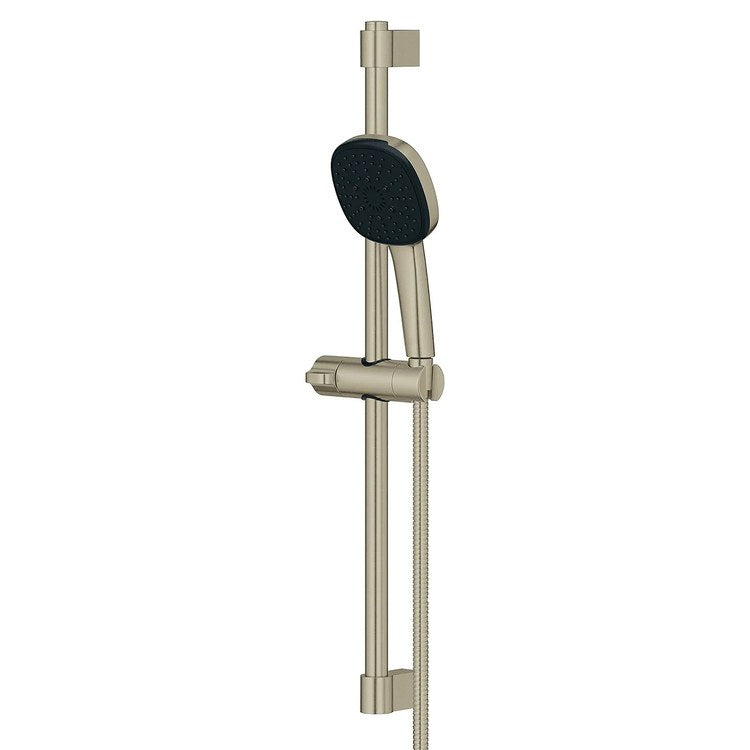 Handshower Combination Tempesta 110 Square Brushed Nickel Infinity WaterSense 4-5/16 Inch 1.75 Gallons per Minute - Image 3