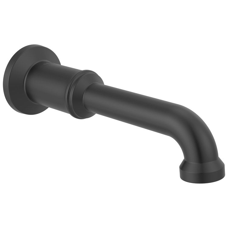 Tub Spout Broderick Non-Diverter Matte Black 9-3/4 Inch ABS - Image 1