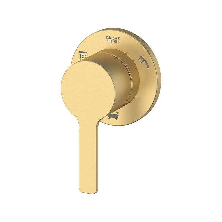 Diverter Lineare 3 Way Brushed Cool Sunrise 1 Hole 1 Lever ADA - Image 3