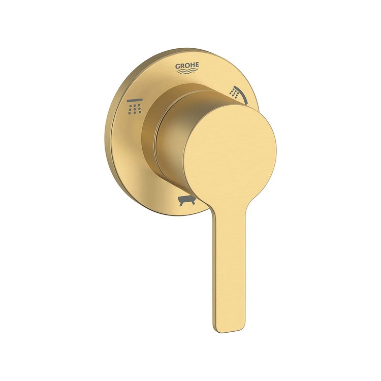 Diverter Lineare 3 Way Brushed Cool Sunrise 1 Hole 1 Lever ADA