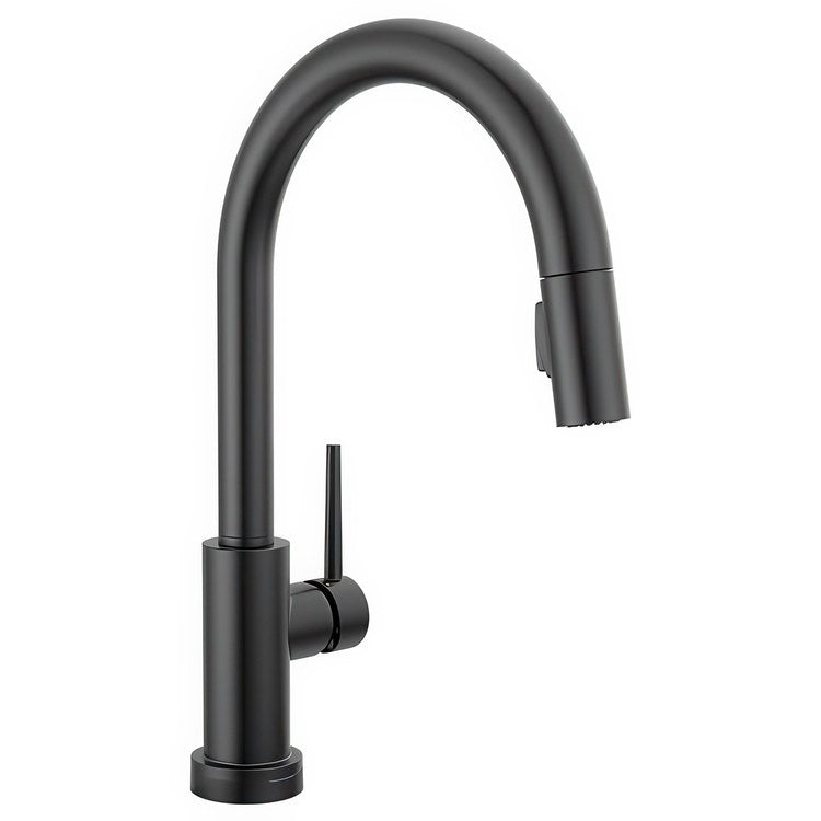 Kitchen Faucet Trinsic Touchless 1 Lever ADA Matte Black Pull Down 2 Function High Arc 360 DEG Swivel 1/3 Hole Touch2O/MagnaTite/VoiceIQ 1.8 Gallons per Minute