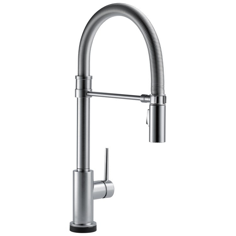 Kitchen Faucet Trinsic Touchless 1 Lever ADA Arctic Stainless Pull Down 2 Function Gooseneck 360 DEG Swivel 1 Hole Deck Touch2O/Diamond Seal 1.8 Gallons per Minute