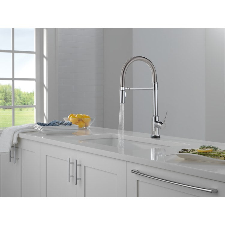 Kitchen Faucet Trinsic Touchless 1 Lever ADA Chrome Pull Down 2 Function Gooseneck 360 DEG Swivel 1 Hole Deck Touch2O/Diamond Seal 1.8 Gallons per Minute - Image 3